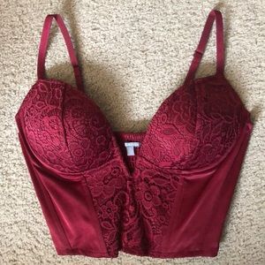 Lace Corset Crop Top